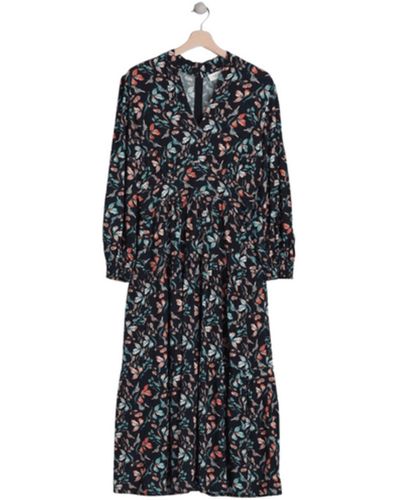 indi & cold Indi And Cold Gilda Dress In Floral From - Nero