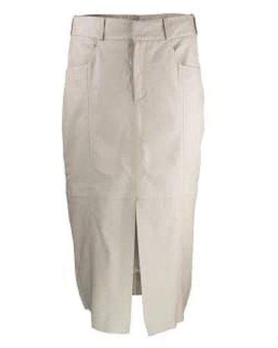 Goosecraft Caroll Leather Skirt S - Grey