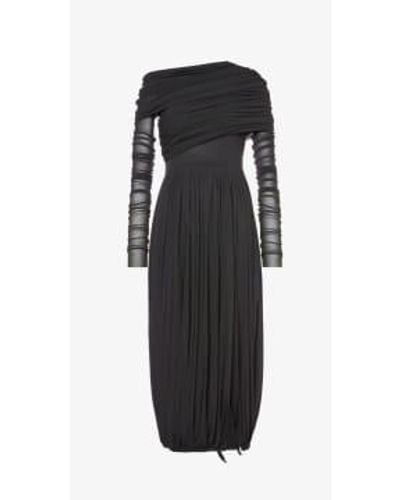 Philosophy Stretch Tulle Dress 42 / Anthracite - Black