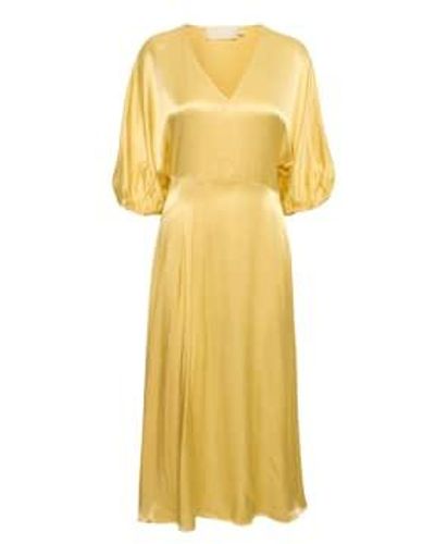 Soaked In Luxury Citron Evita Dress - Giallo