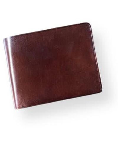 Il Bussetto Bifold wallet mit münzfach dunkelbraun 02 - Rot
