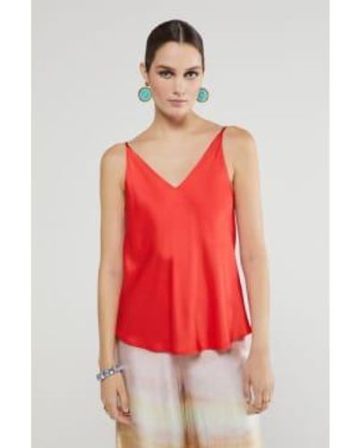 Ottod'Ame Silky Cami Coral 40 - Red