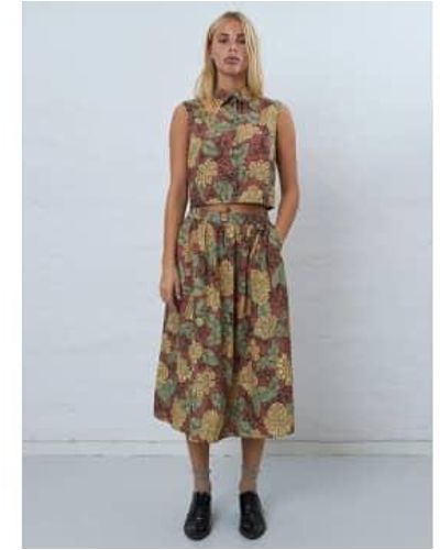 Stella Nova Flowerprinted Midi Skirt - Multicolour