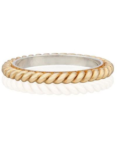 Anna Beck Small Twisted Rg 10065 Gld Ring - White