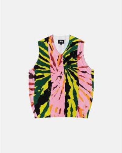 Stussy Stussy Printed Sweater Vest - Rosso
