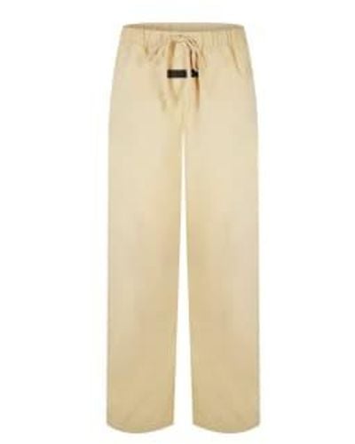 Fear Of God Essentials Logo Relaxed Pants S - Natural