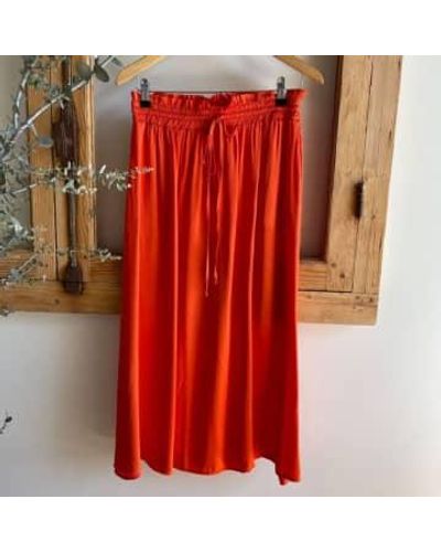 Pako Litto Mid-length Fluid Skirt M - Red