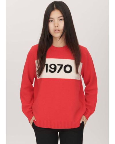 Bella Freud 1970 Oversized Sweater - Red