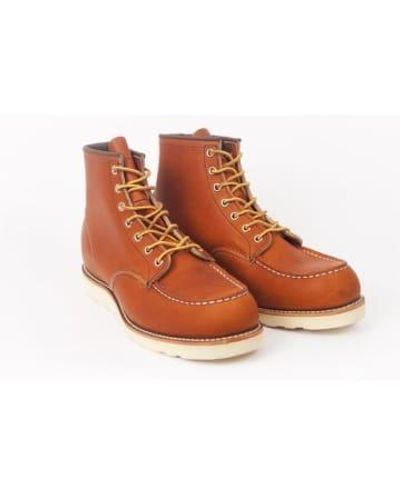 Red Wing Red Wing 6 Classic Moc Toe 0875 Botte Oro Legacy - Marron