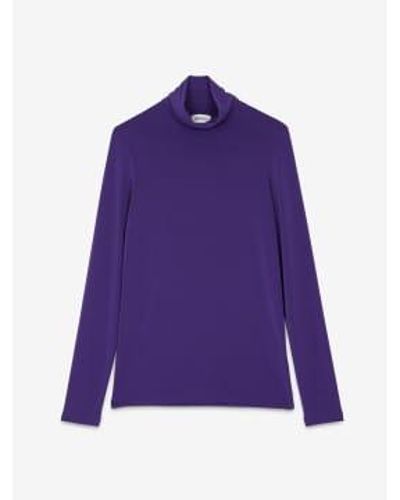 Ottod'Ame Turtleneck Jumper Uk 10 - Purple