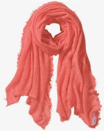 PUR SCHOEN Hand Felted Cashmere Soft Scarf Lobster / Hummer + Gift - Red