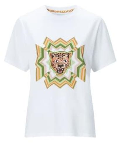 Hayley Menzies Psychedelic T Shirt 1 - Bianco