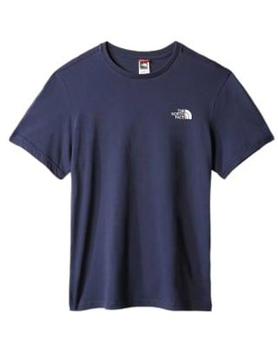 The North Face T -Shirt Einfache Kuppel Uomo Summit Navy - Blau