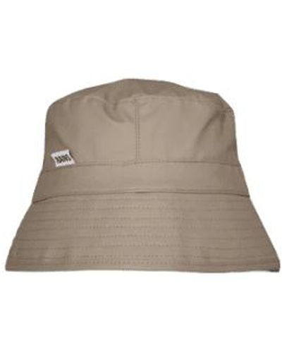 Rains Bucket Hat Or Taupe - Marrone