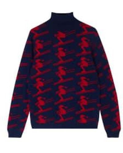 Jumper 1234 Ski Roll Collar Sweater - Blue