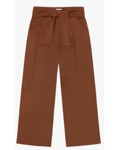 Diarte Luisa High Waist Cropped Pants Size S - Brown
