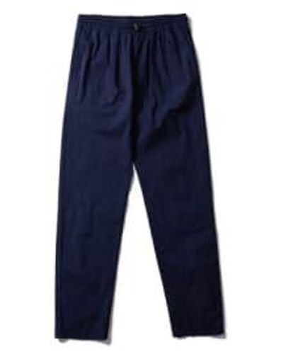 Edmmond Studios Pantalones Light Pants Plain Navy W38 - Blue
