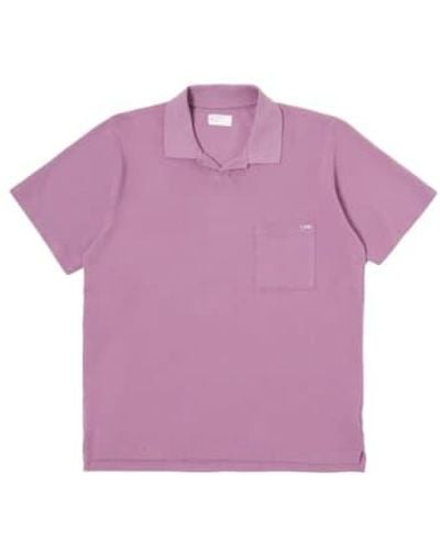 Universal Works Vacation Pique Polo - Purple