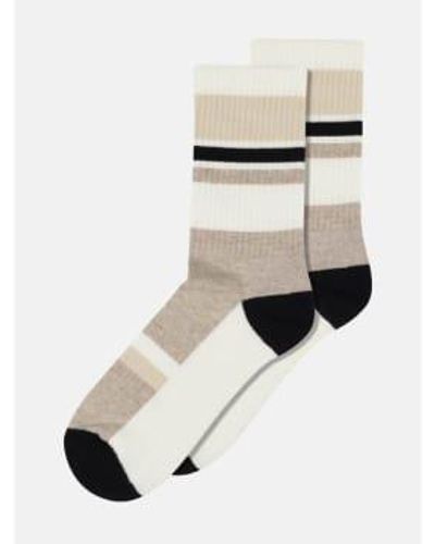 mpDenmark Sofi Ankle Socks Beige Melange 37-39 - Natural