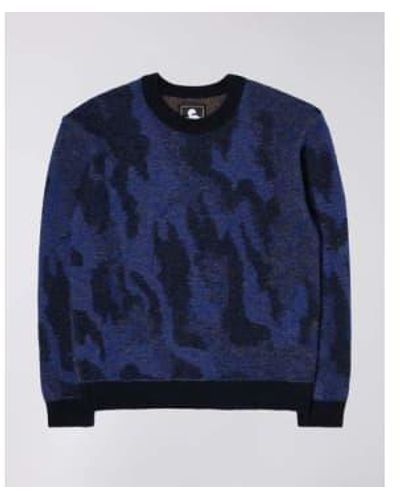 Edwin Collin Sweater Multicolor - Blue