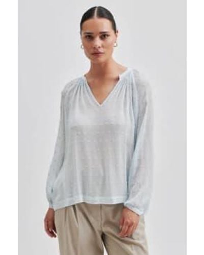 Second Female Cilla Ice Water Tunic Blouse Xs - Grey