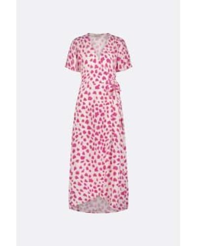 FABIENNE CHAPOT Dolly Leopard Printed Archana Butterfly Dress 36 - Pink