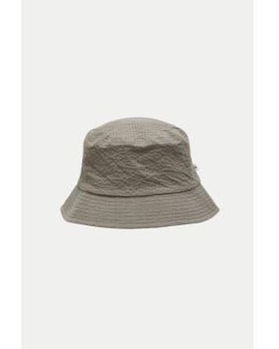 SELECTED Vetiver Pier Seersucker Bucket Hat / Onesize - Multicolor