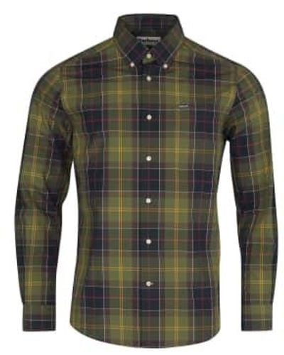 Barbour Kippford Tailored Shirt Classic Tartan 2 - Verde