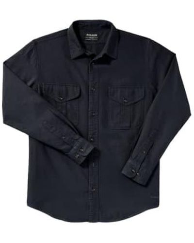 Filson Light Weight Alaskan Guide Shirt Midnight Navy 1 - Blu