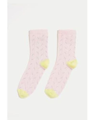 Bellerose Rose Baros Socks / 36-38 - Pink