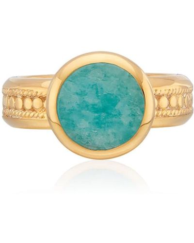 Anna Beck Cocktail Ring Turquoise 7 - Blue
