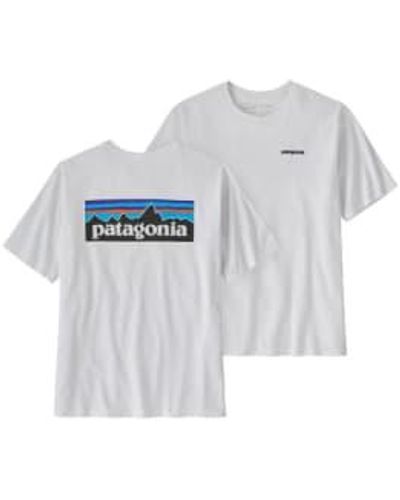 Patagonia Camiseta Ms Logo Responsibili Tee Whi - Blu