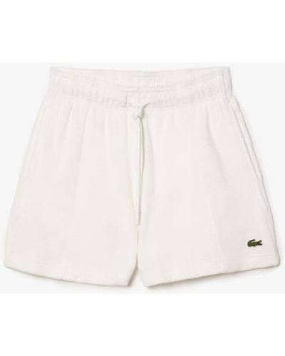 White Lacoste Shorts for Women | Lyst