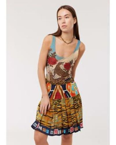 ME 369 Diana Pleated Skirt Oriental L - Multicolor