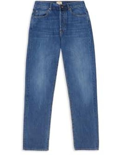 Burrows and Hare Slim Jeans Stone Wash 30 - Blue