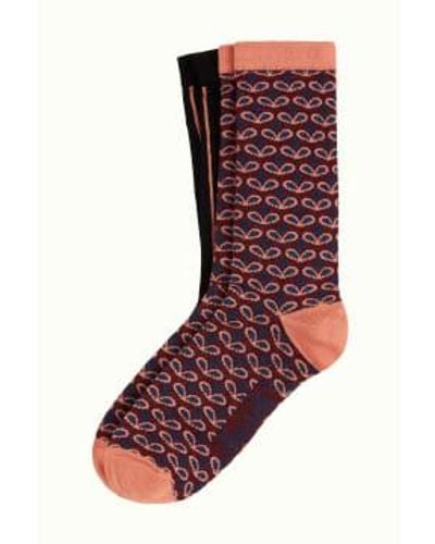 King Louie Pack Of 2 Lang And Backstage Socks Size Uk 3-5 - Multicolor