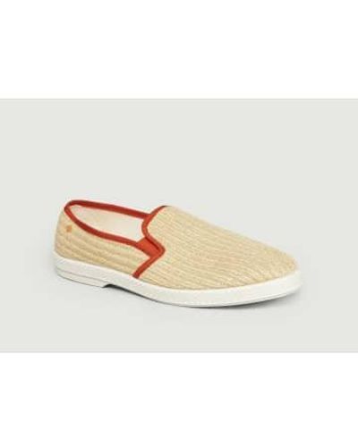 Rivieras And Natural Dude Canvas Mocassins - Bianco