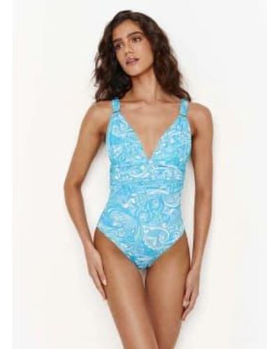 Melissa Odabash Panarea swimsuit en bleu mirage