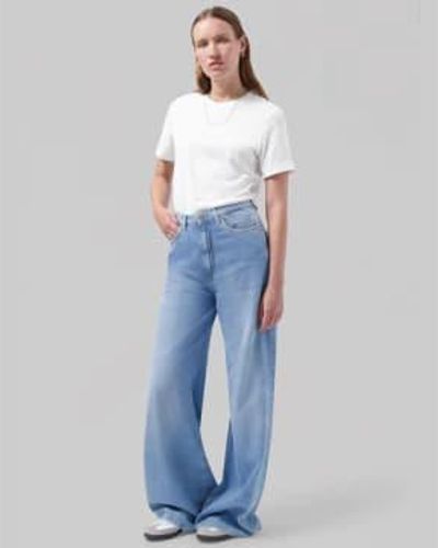 MUD Jeans Wy Sara Flow Jeans en pierre vintage - Bleu