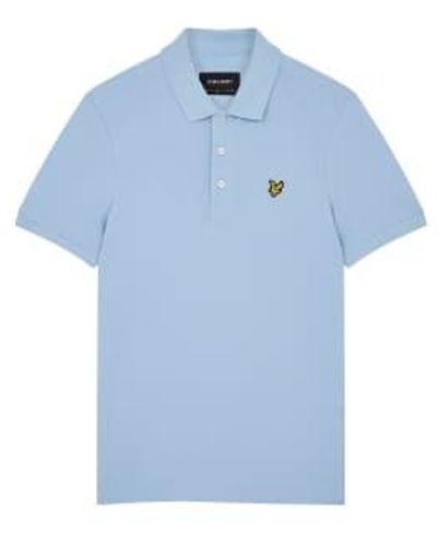 Lyle & Scott Plain Polo Shirt Light - Blue