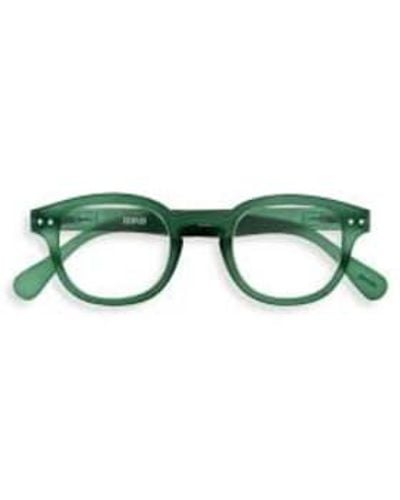Izipizi Shape C Crystal Reading Glasses +2.5 - Green