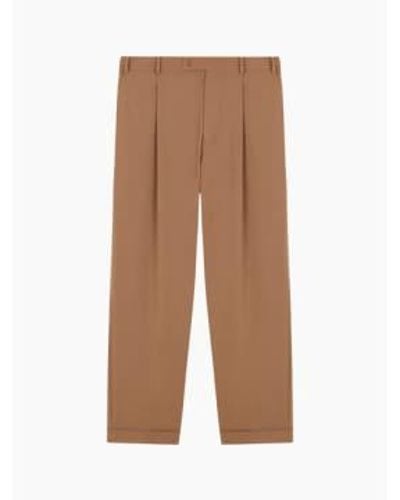 Cordera Tailoring Masculine Pants Camel - Brown
