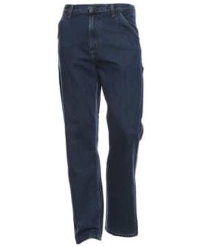 Carhartt Jeans For Man I032024 Stone Washed 1 - Blu