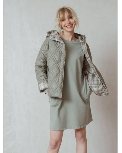 indi & cold Reversible Quilted Jacket - Grey