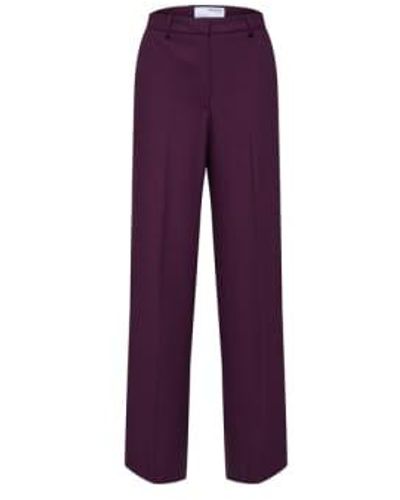 SELECTED Eliana Wide Pants M - Purple