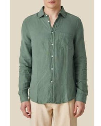 Portuguese Flannel Dry Linen Shirt / S - Green