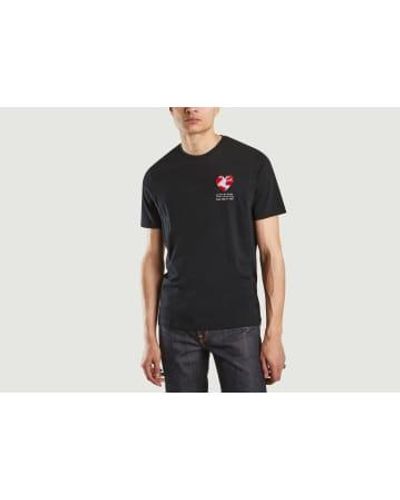 JAGVI RIVE GAUCHE One Heart Printed T-shirt Xs - Black