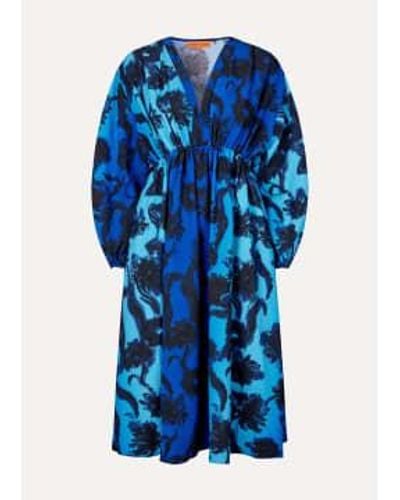 Stine Goya Robe romaine - Bleu