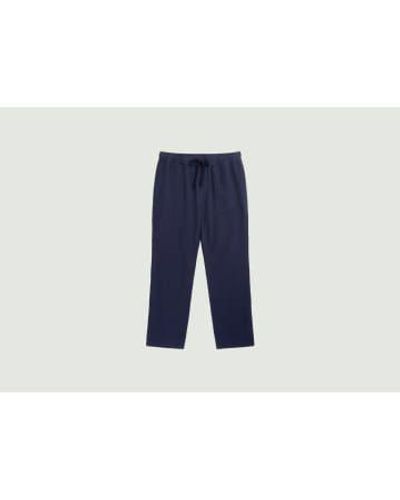 Knowledge Cotton Fig Loose-fitting Pants - Blue