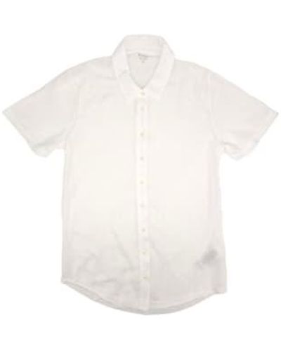 Hartford Telen Shirt - White